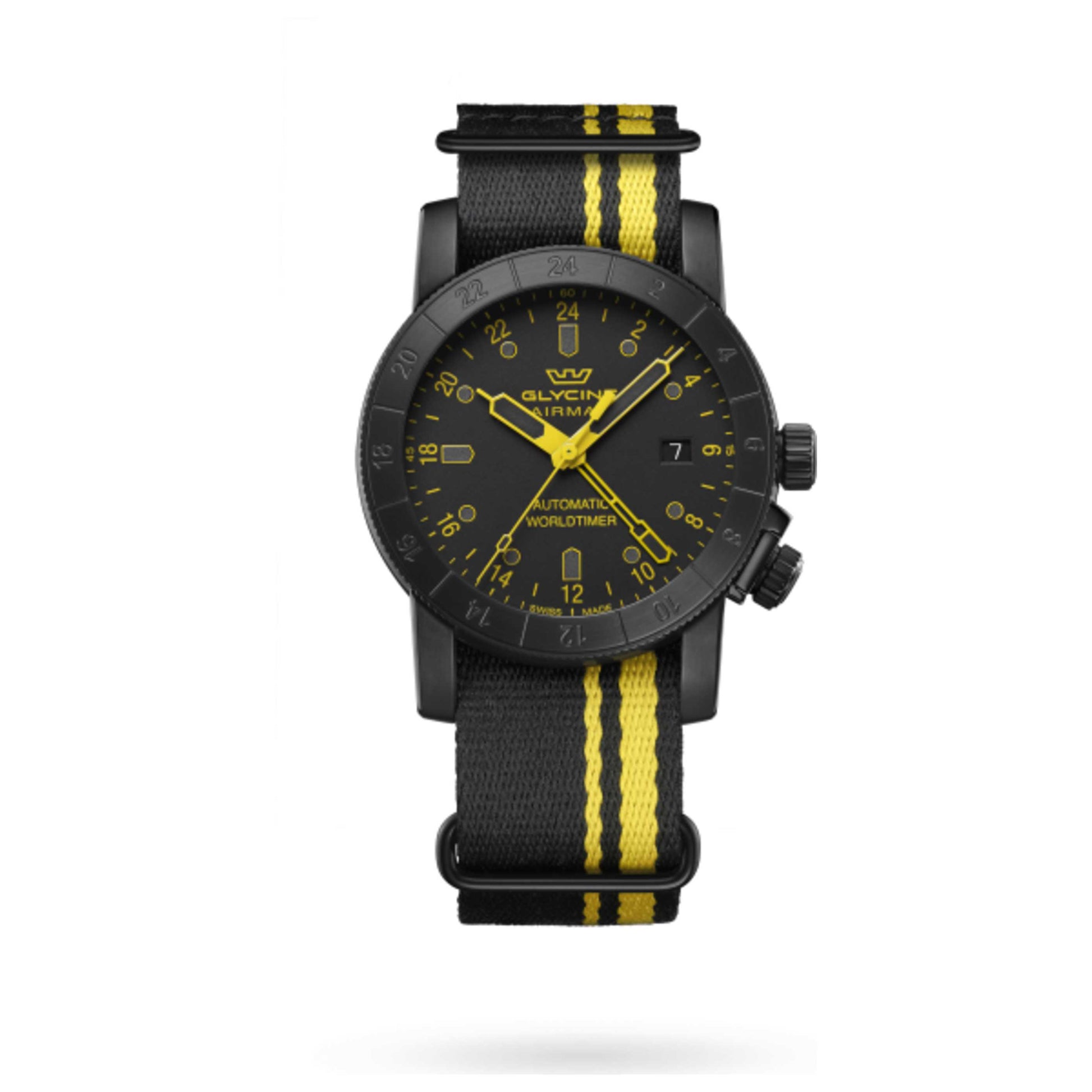 Front view of Glycine Airman Contemporary Men's Automatic Watch GL0499