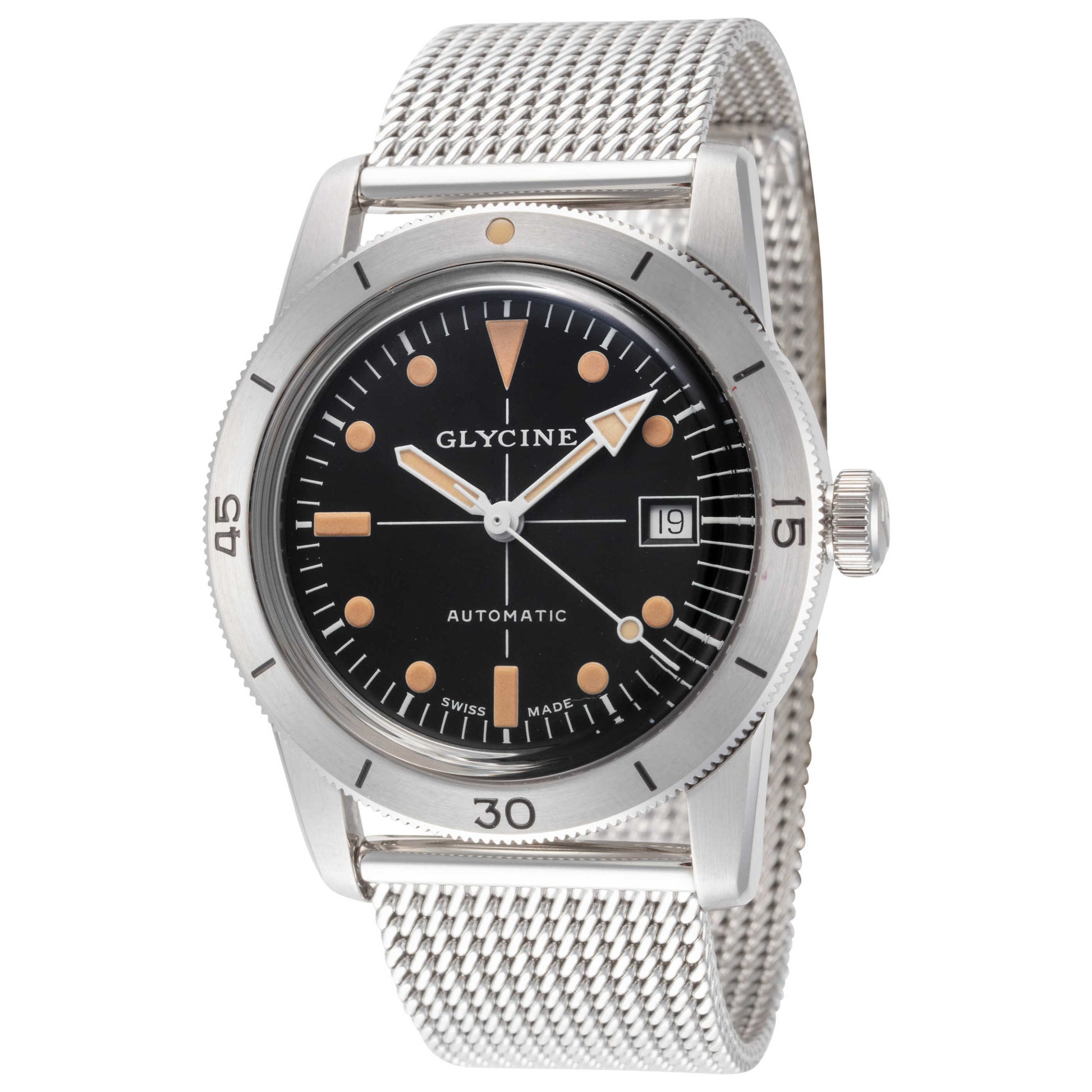Front view of Glycine Sea Kraken Unisex Automatic Watch GL0504