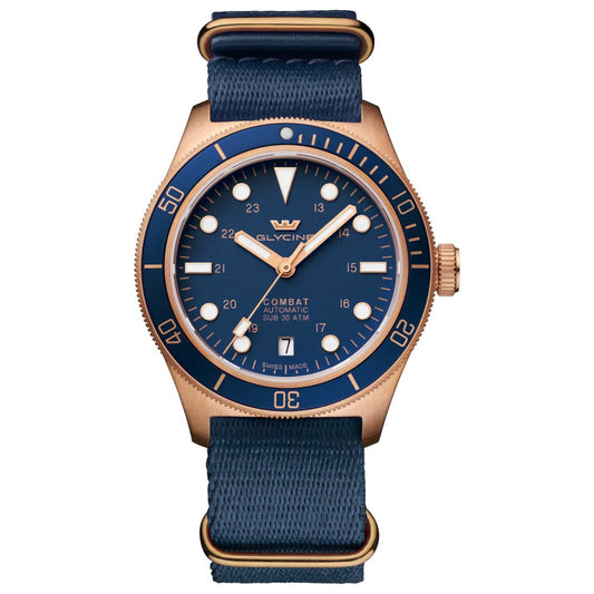 Front view of Glycine Combat Sub Sport Unisex Automatic Watch GL0518