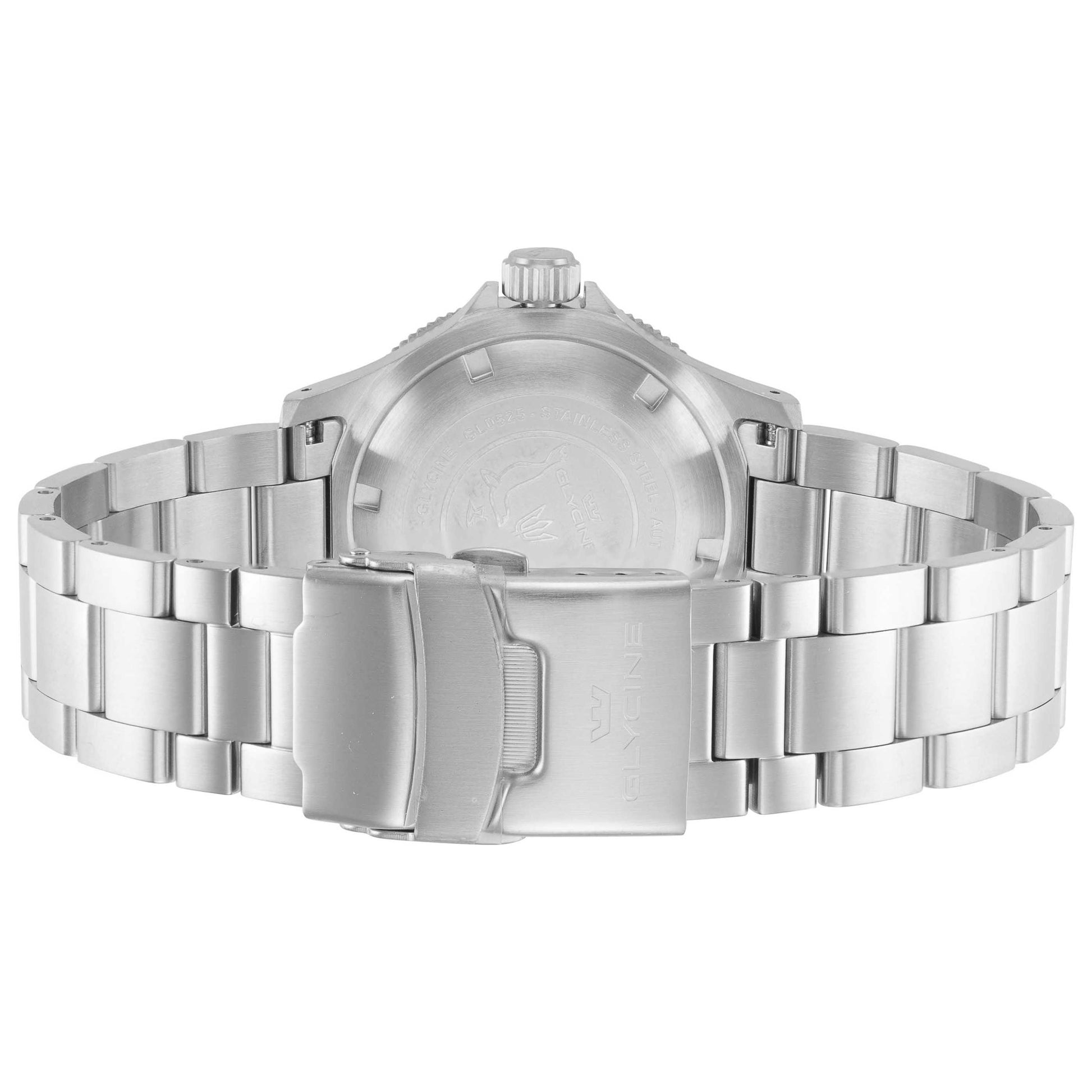 Back view of Glycine Combat Sub Box Ceramic Men's Automatic Watch GL0525