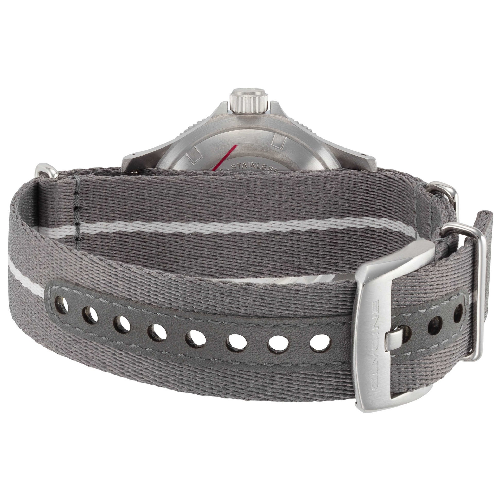 Back view of Glycine Combat Sub Box Ceramic Men's Automatic Watch GL0526