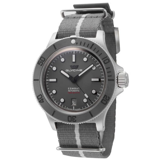 Front view of Glycine Combat Sub Box Ceramic Men's Automatic Watch GL0526
