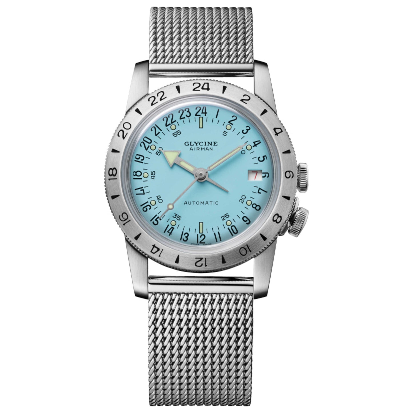 Front view of Glycine Airman Vintage Purist Women's Automatic Watch GL0544