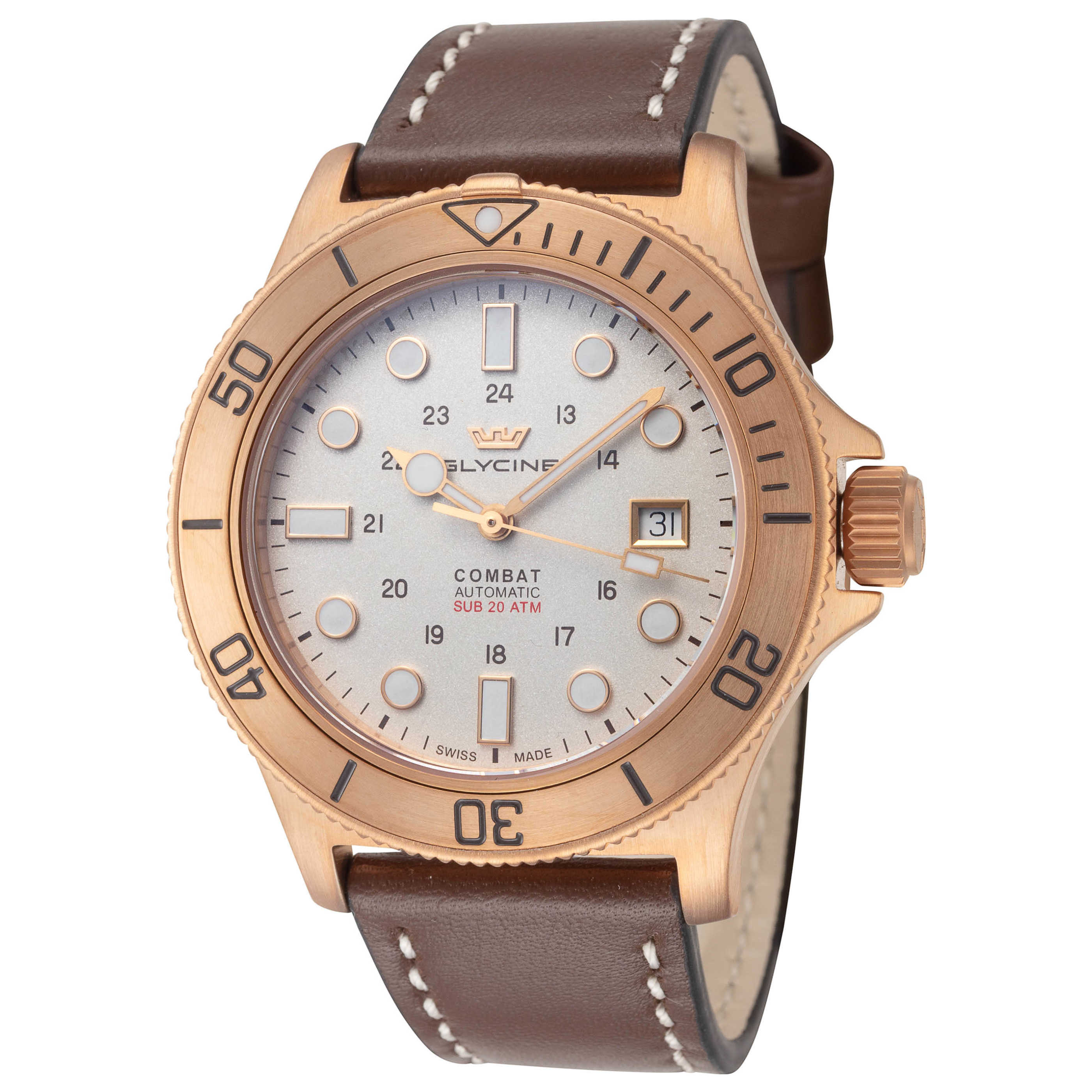 Glycine Combat Sub Bronze Men's Watch GL0545 – Ashford.com