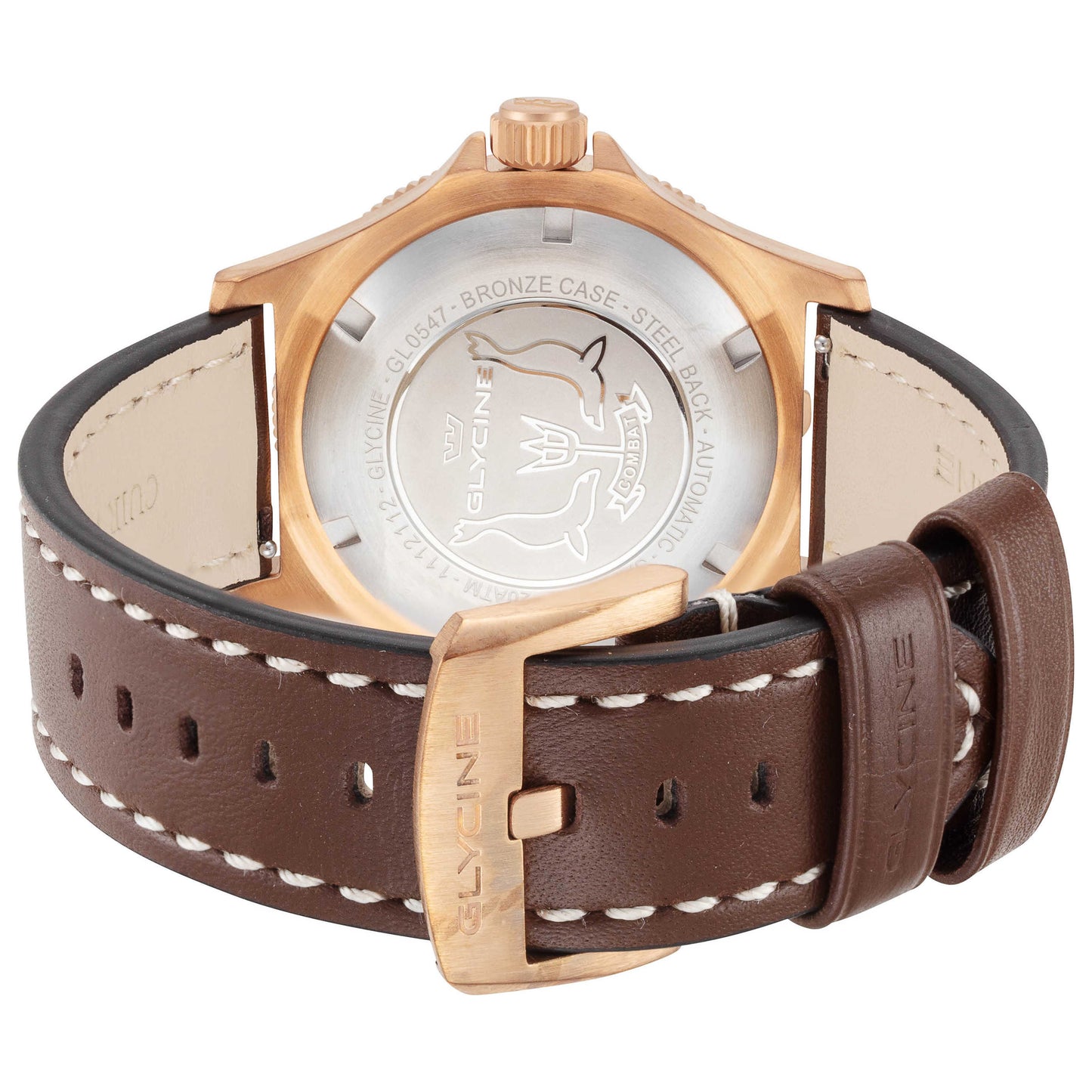 Back view of Glycine Combat Sub Bronze Men's Automatic Watch GL0547