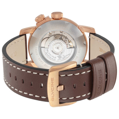 Back view of Glycine Airman Contemporary Bronze GMT Men's Automatic Watch GL0551