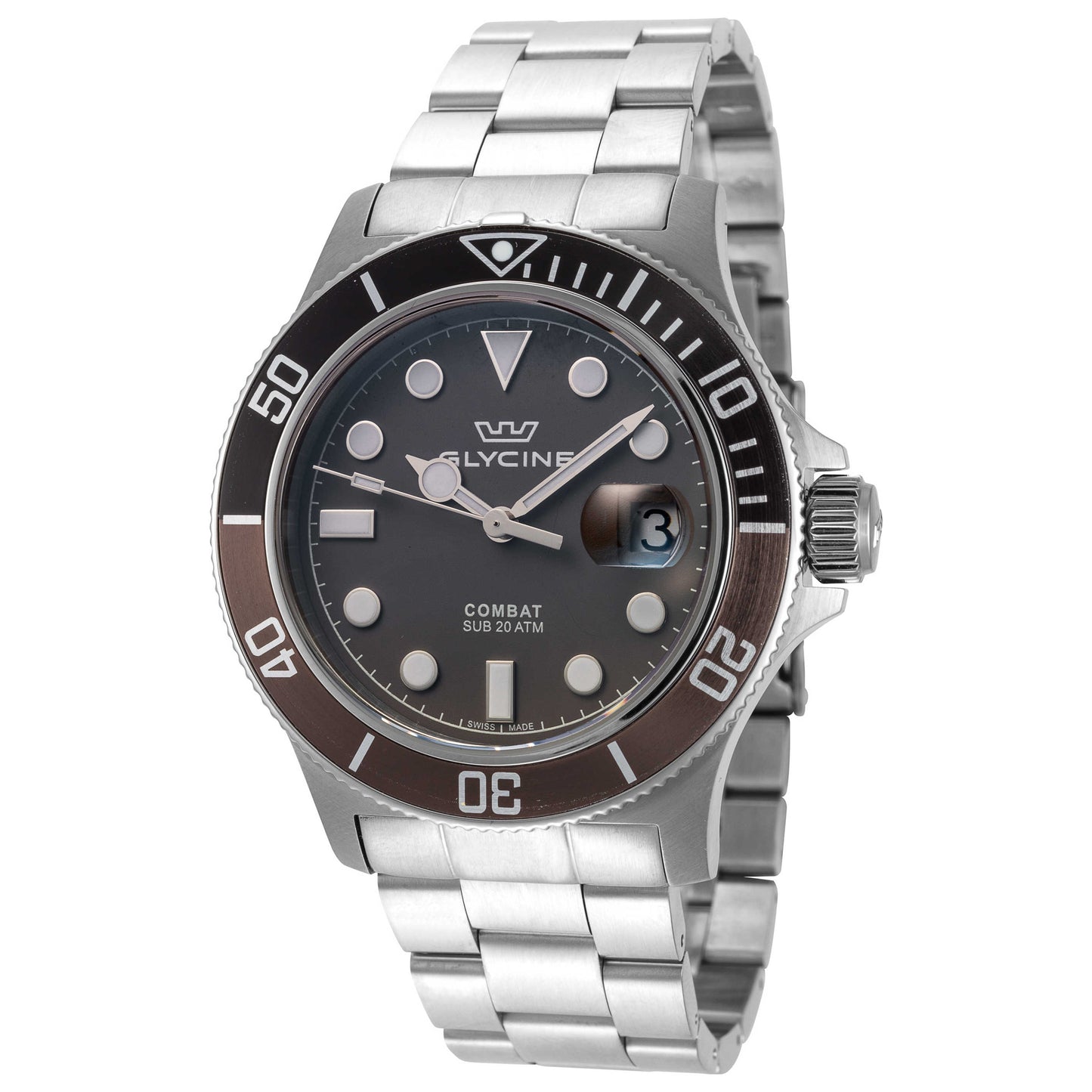 Front view of Glycine Combat Sub Men's Quartz Watch GL1017