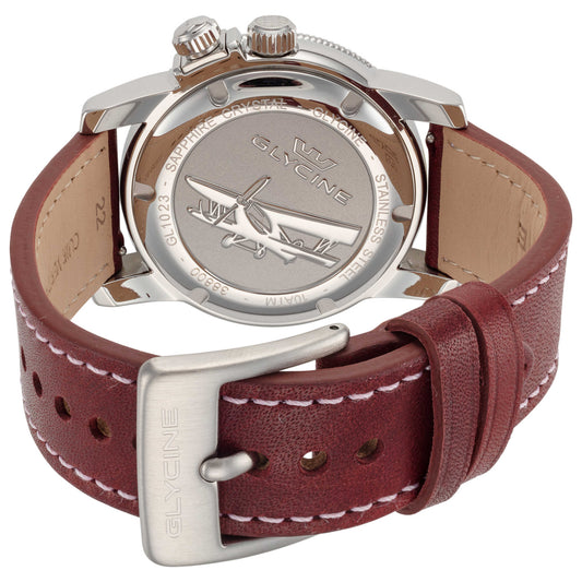 Back view of Glycine Airman Worldtimer Men's Quartz Watch GL1023