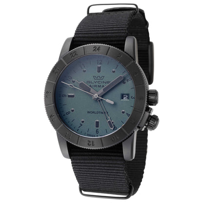 Front view of Glycine Airman Worldtimer Men's Quartz Watch GL1024
