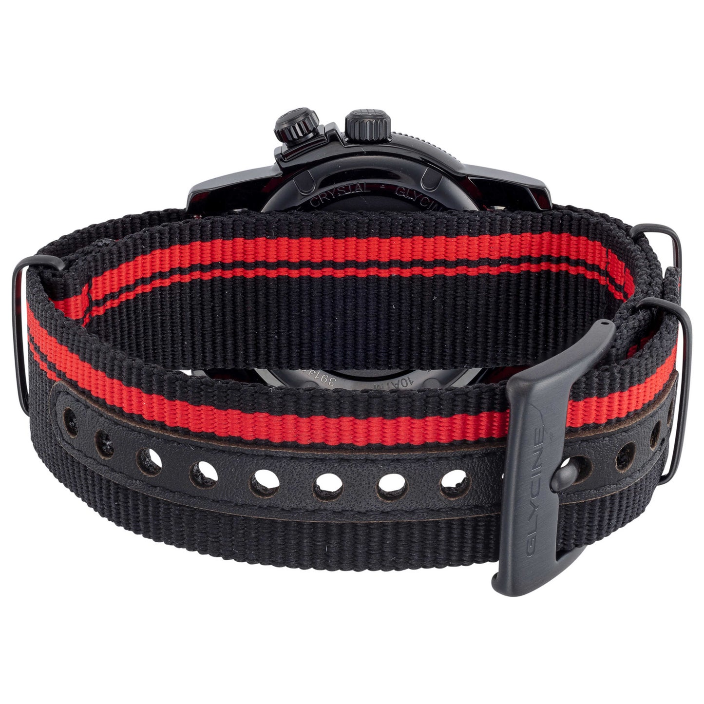 Back view of Glycine Airman Worldtimer Men's Quartz Watch GL1028