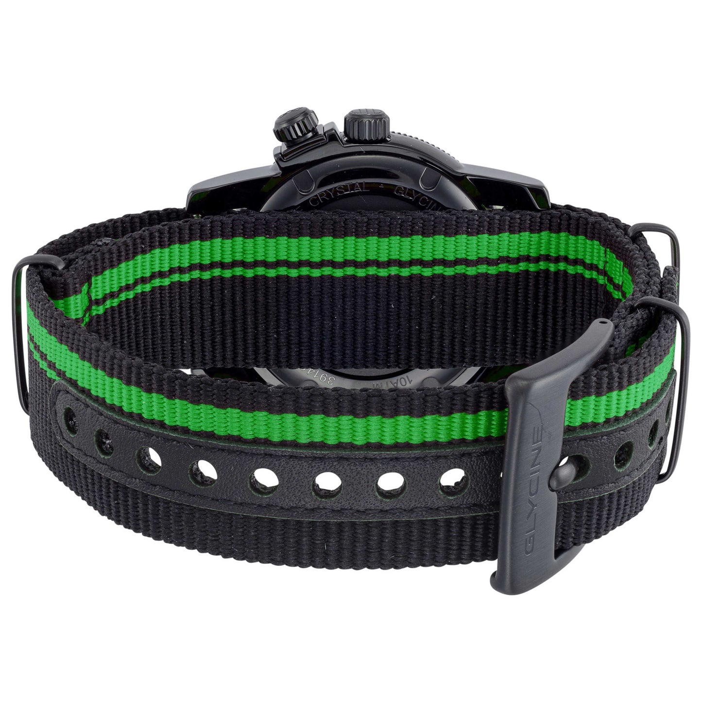 Back view of Glycine Airman Worldtimer Men's Quartz Watch GL1032