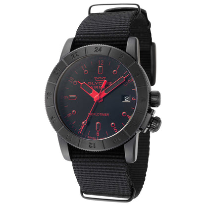 Front view of Glycine Airman Worldtimer Men's Quartz Watch GL1036