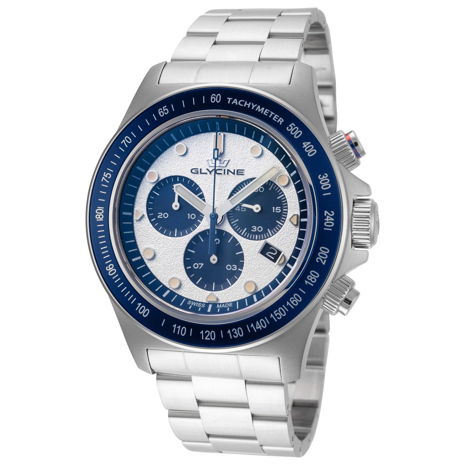 Front view of Glycine Combat Chronograph Men's Quartz Watch GL1042