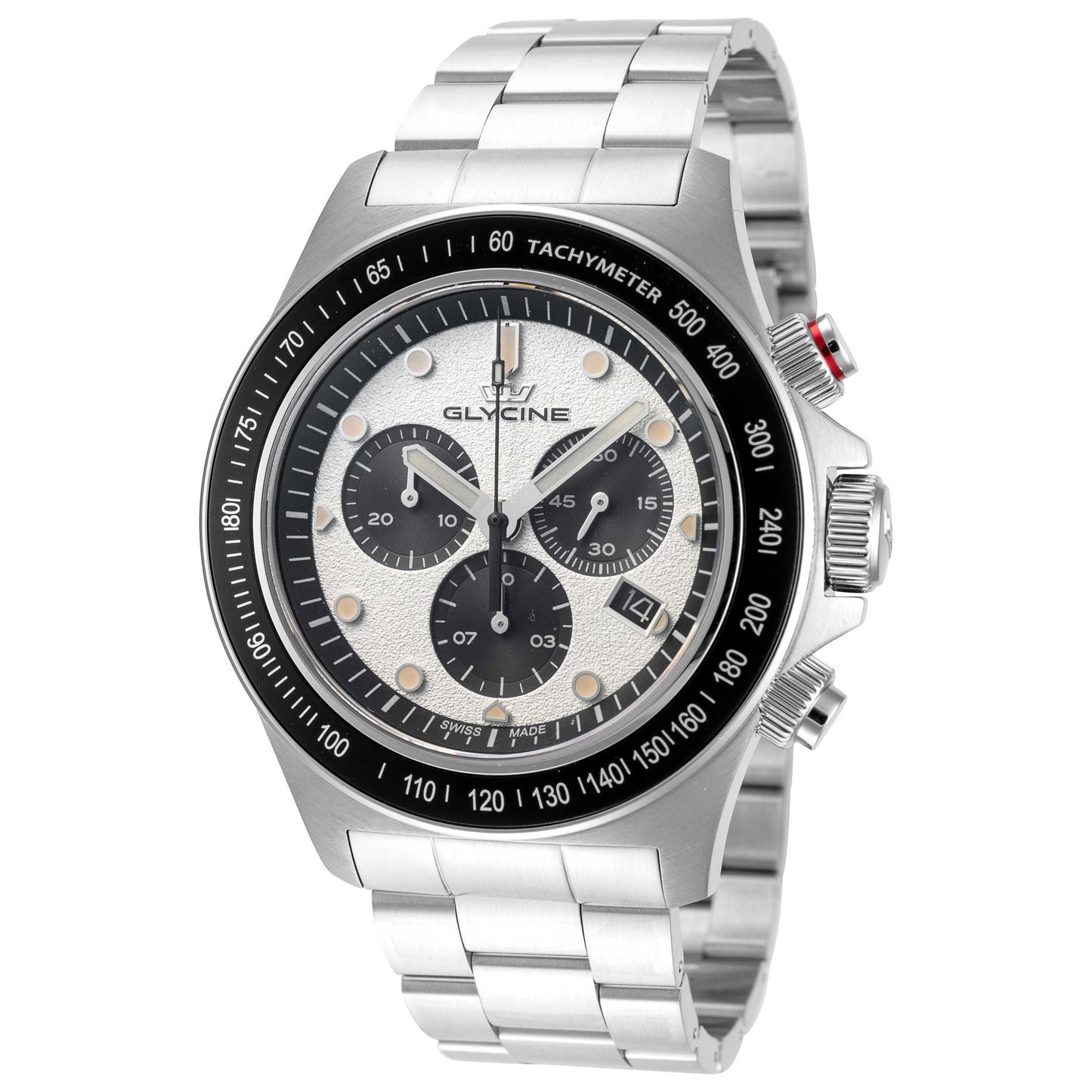 Front view of Glycine Combat Chronograph Men's Quartz Watch GL1044