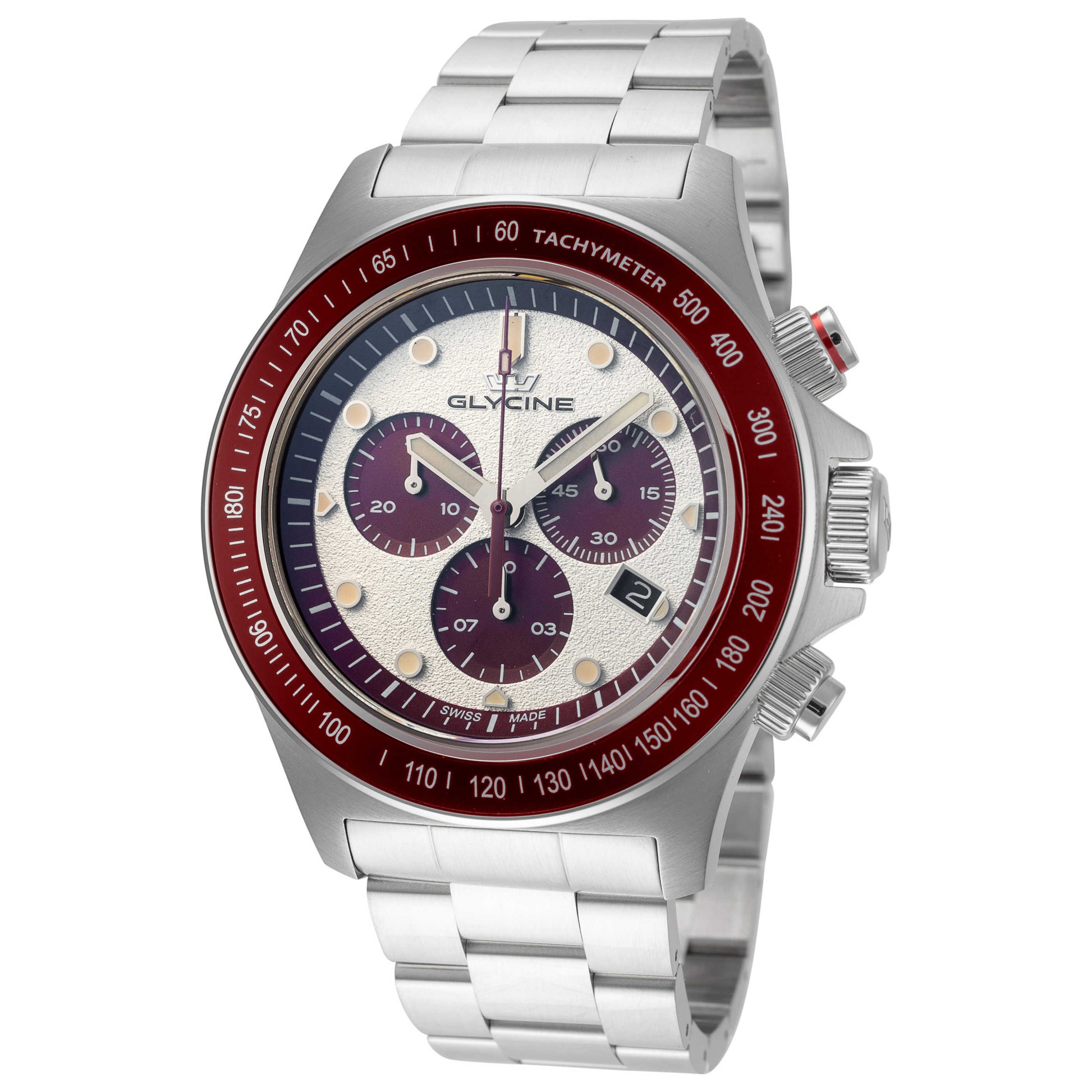 Front view of Glycine Combat Chronograph Men's Quartz Watch GL1046