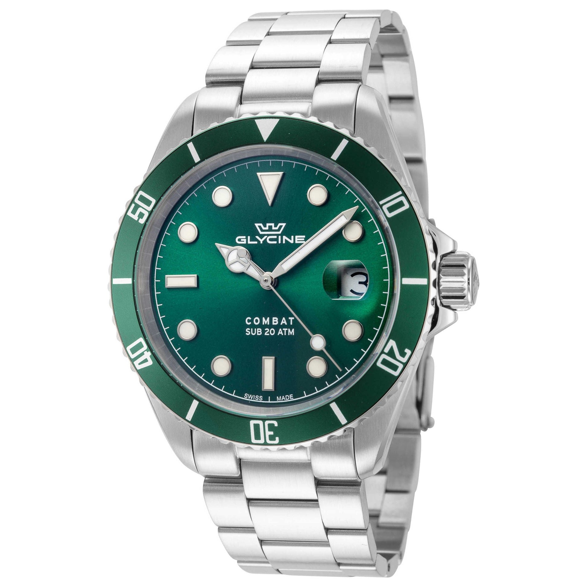 Front view of Glycine Combat Men's Quartz Watch GL1063