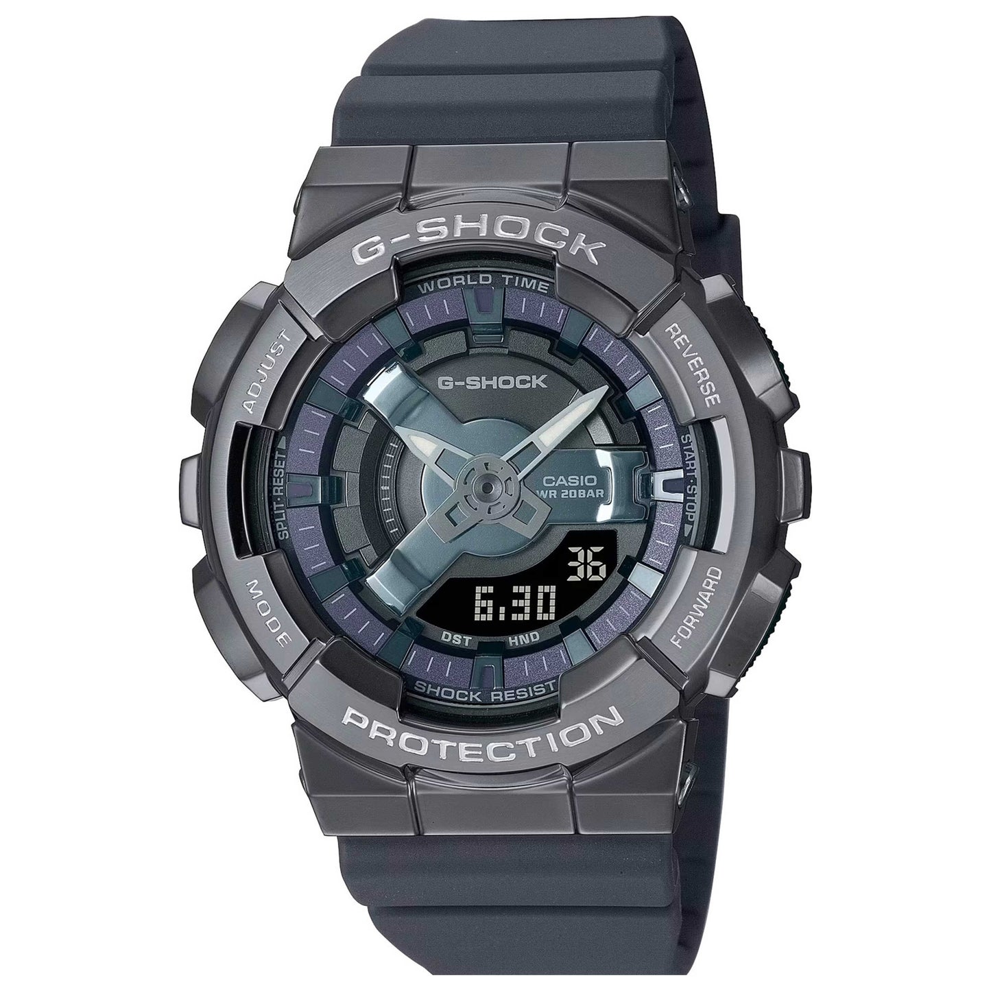 Front view of Casio G-Shock Men's Quartz Watch GM-S110B-8AER