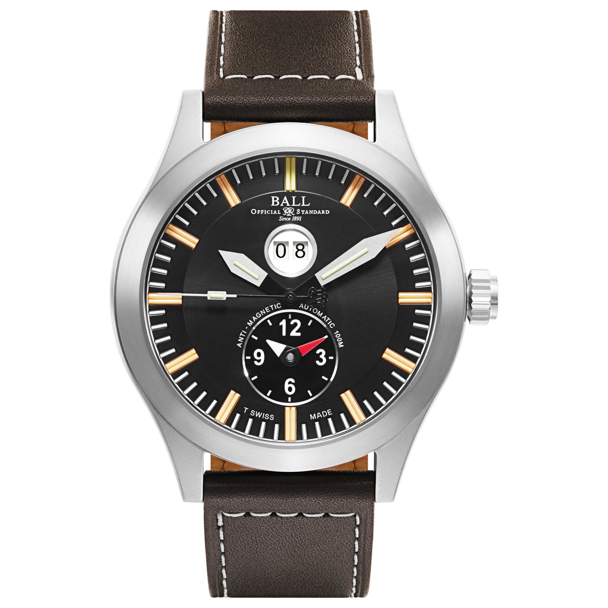 Front view of Ball Engineer Master II Men's Automatic Watch GM2086C-L1-BK