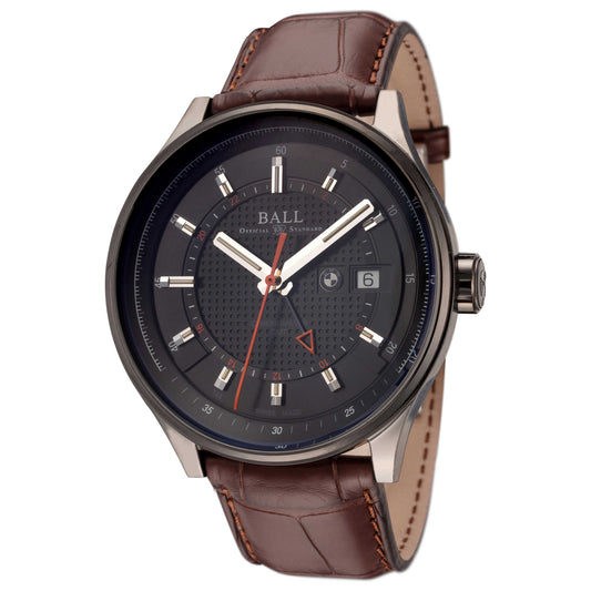 Front view of Ball BMW GMT Men's Automatic Watch GM3010C-L1CJ-BK