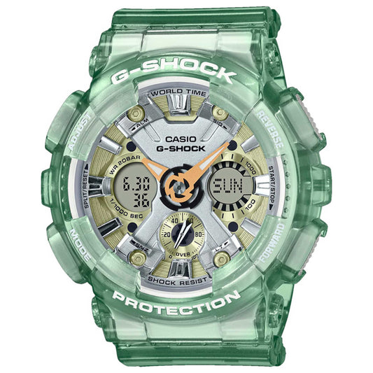 Front view of Casio G-Shock Unisex Quartz Watch GMA-S120GS-3AER