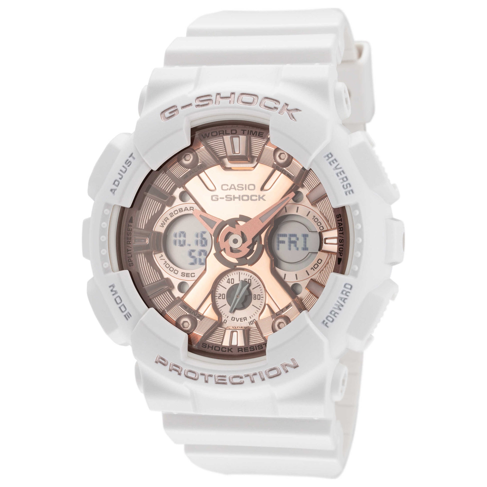 Front view of Casio G-Shock Women's Quartz Watch GMAS120MF-7A2