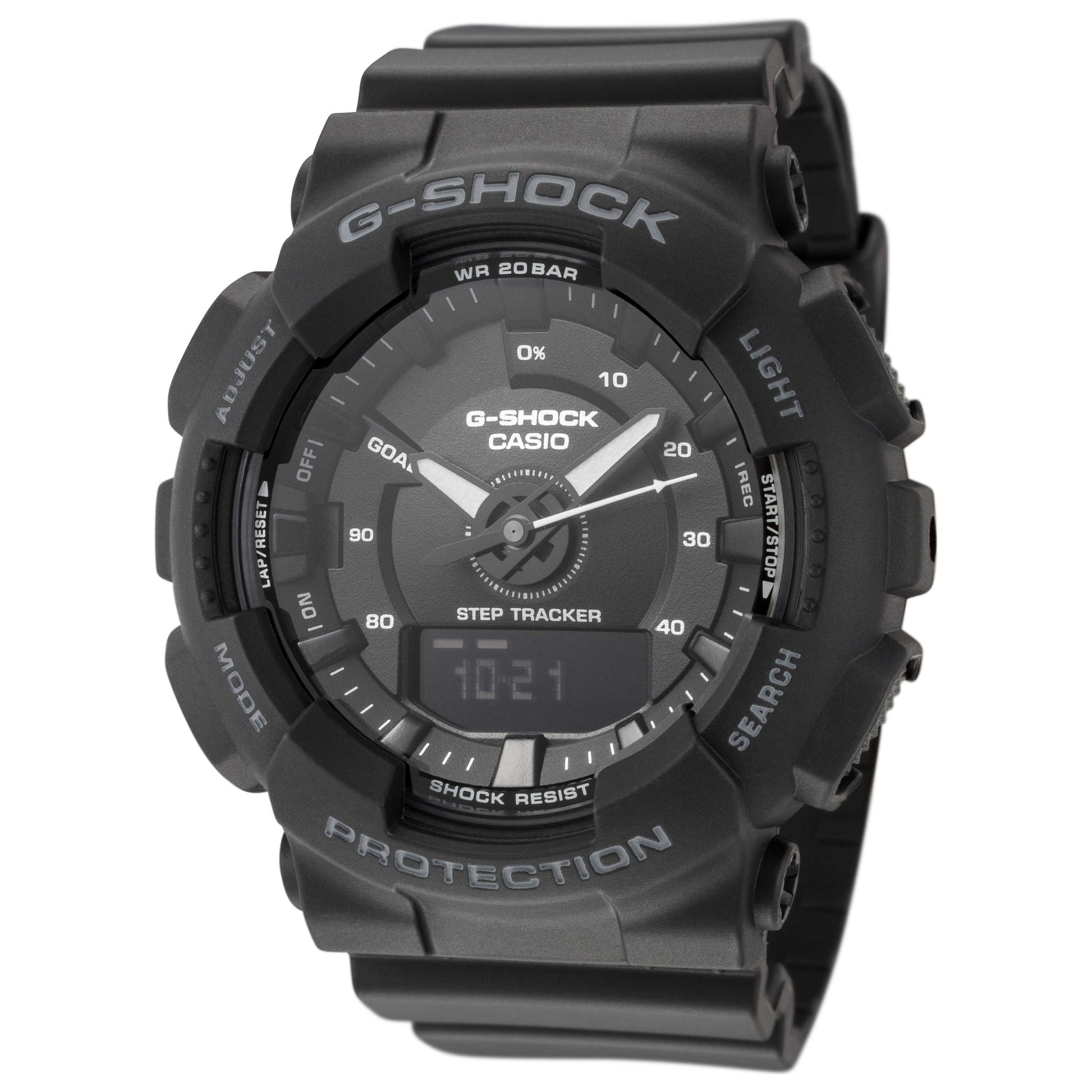 Front view of Casio G-Shock Men's Quartz Watch GMAS130-1A