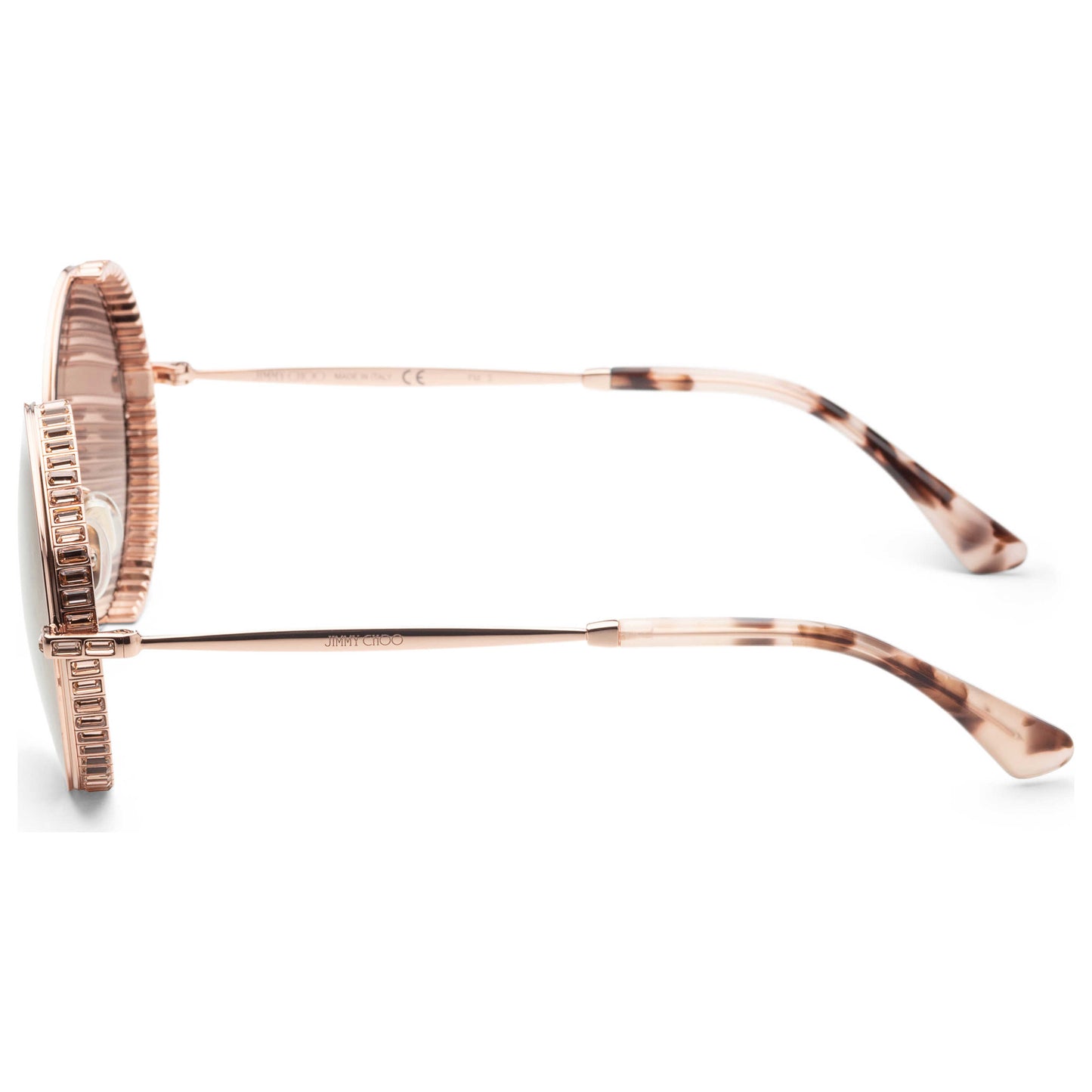 Left view of Jimmy Choo Goldy Women's Sunglasses GOLDYS-0DDB-JL