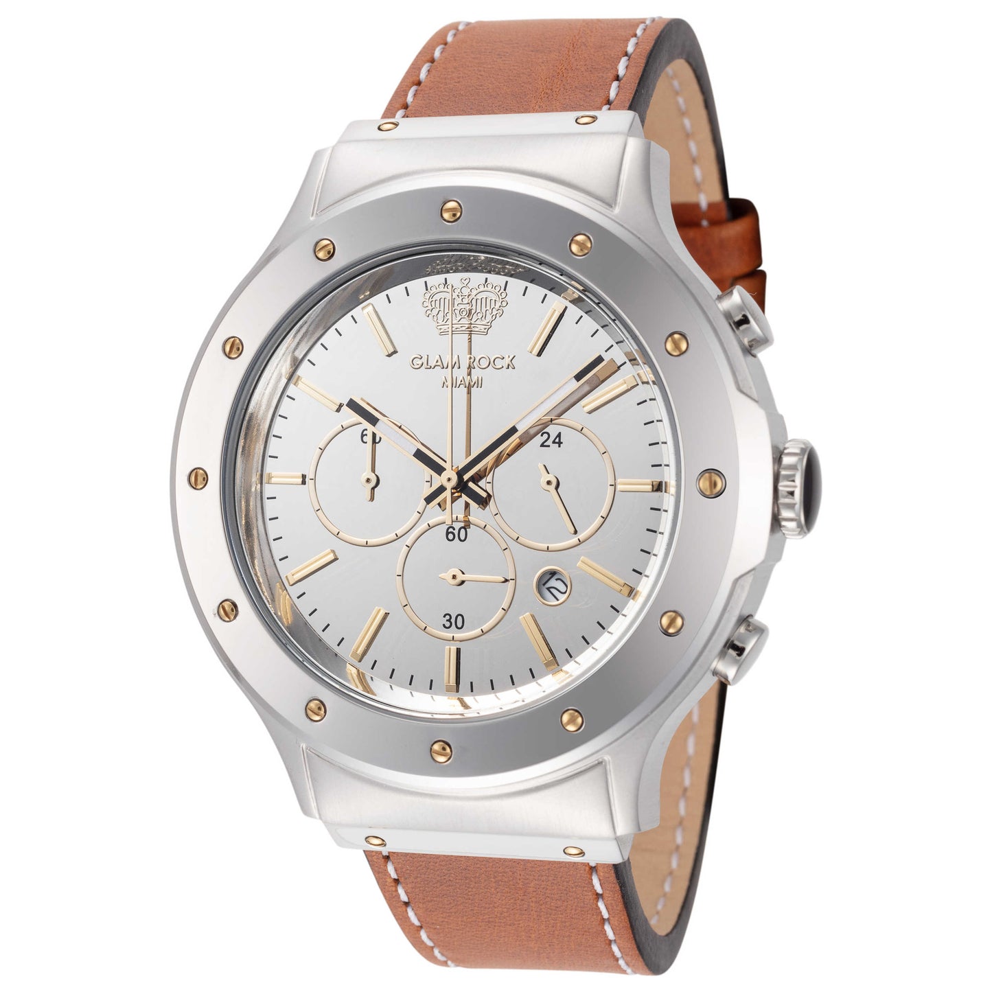 Front view of Glam Rock Marine Men's Quartz Watch GR-053-22