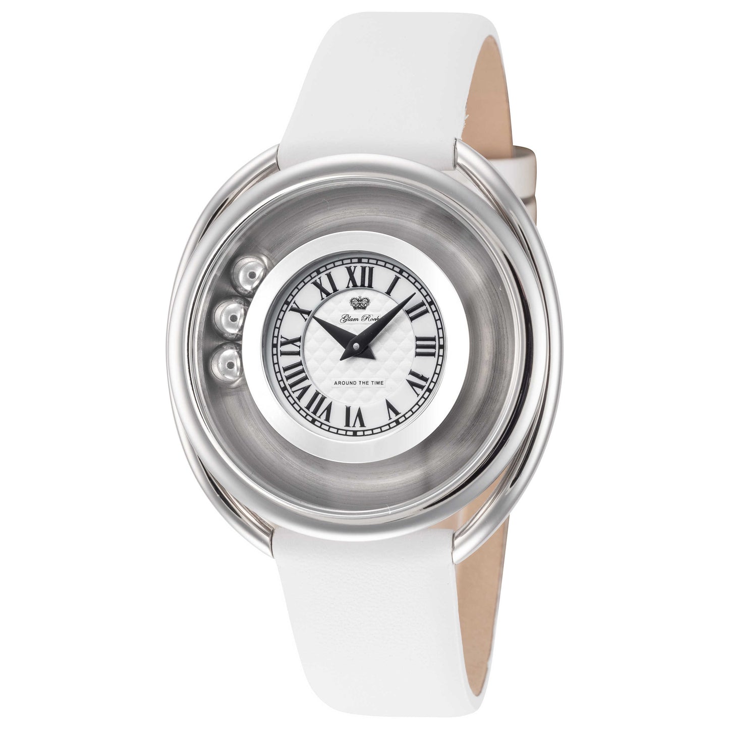 Front view of Glam Rock Around The Time Women's Quartz Watch GR-059-22
