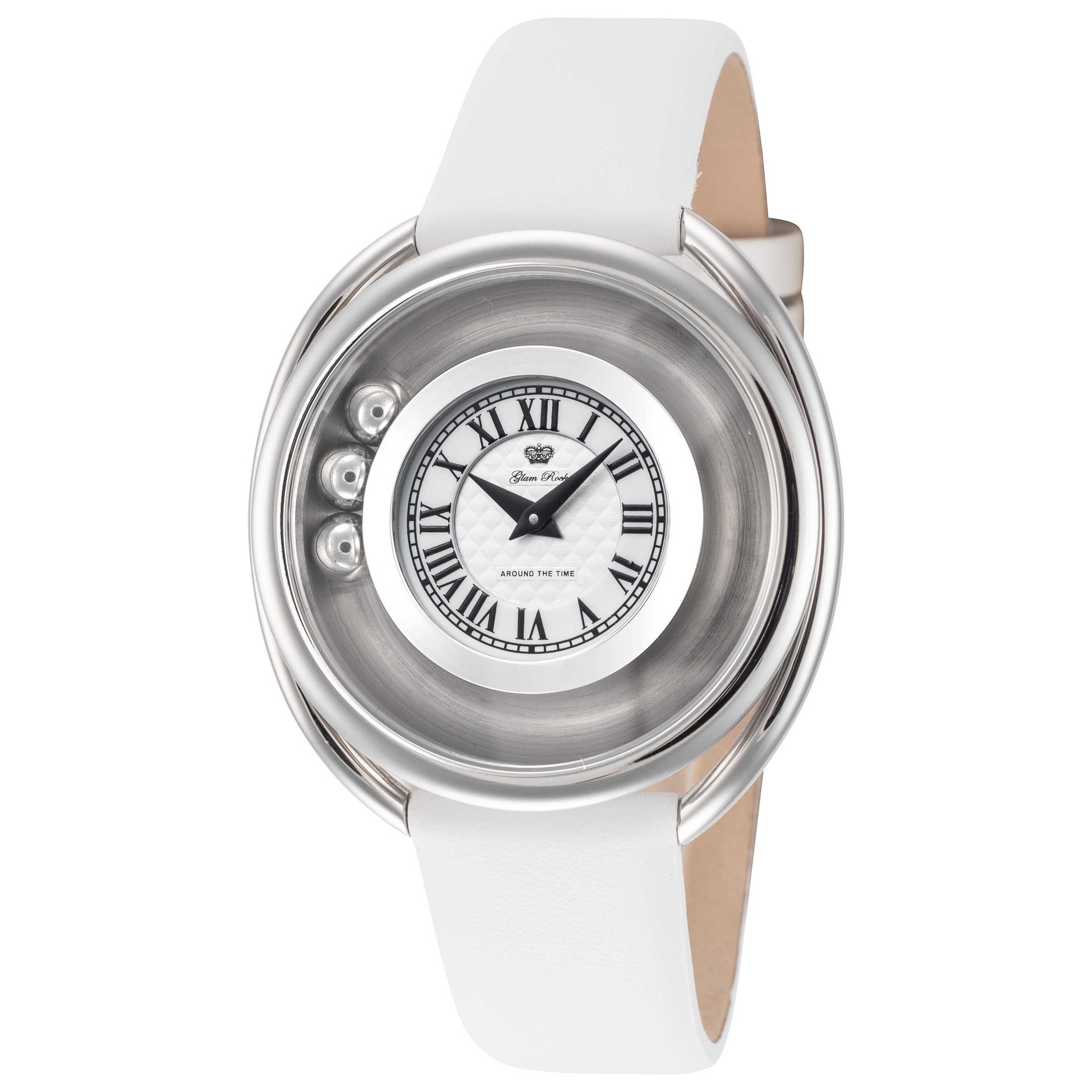 Front view of Glam Rock Around The Time Women's Quartz Watch GR-059-22