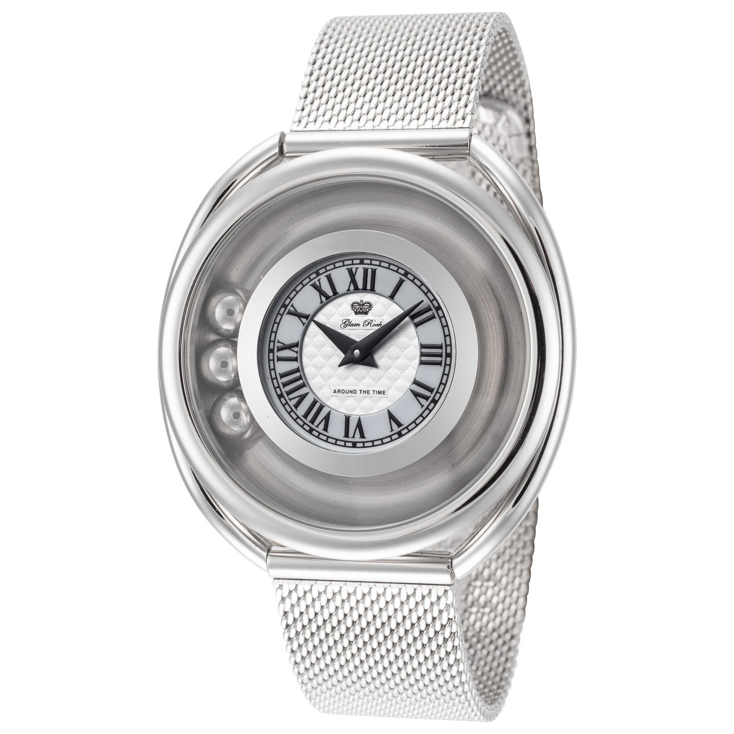 Front view of Glam Rock Around The Time Women's Quartz Watch GR-062-22