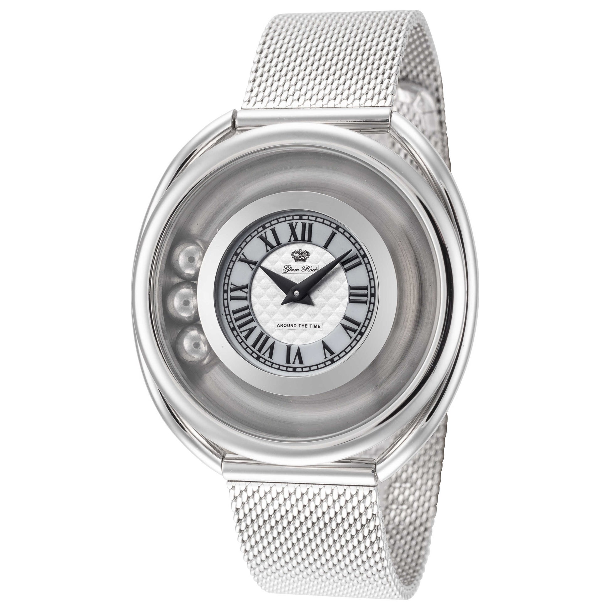 Front view of Glam Rock Around The Time Women's Quartz Watch GR-062-22