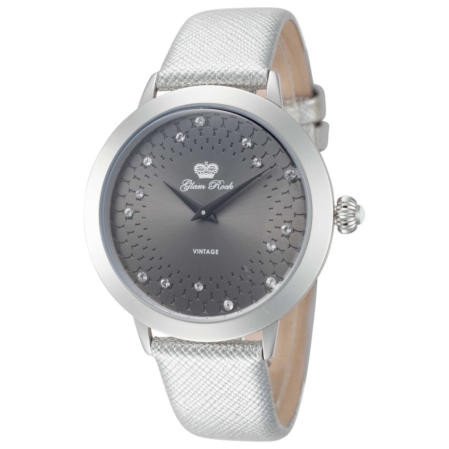 Front view of Glam Rock Slim Vintage Glam Women's Quartz Watch GR-064-22