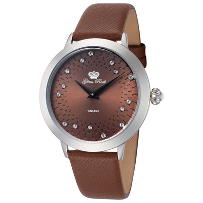 Front view of Glam Rock Slim Vintage Glam Women's Quartz Watch GR-065-22