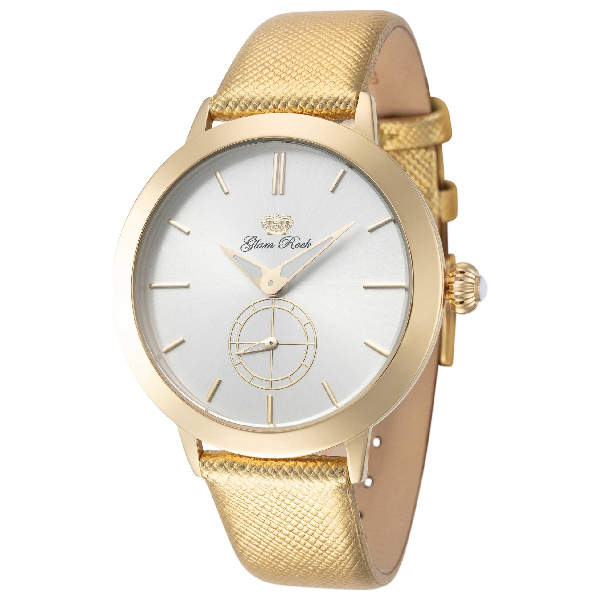 Front view of Glam Rock Slim Vintage Glam Women's Quartz Watch GR-071-22