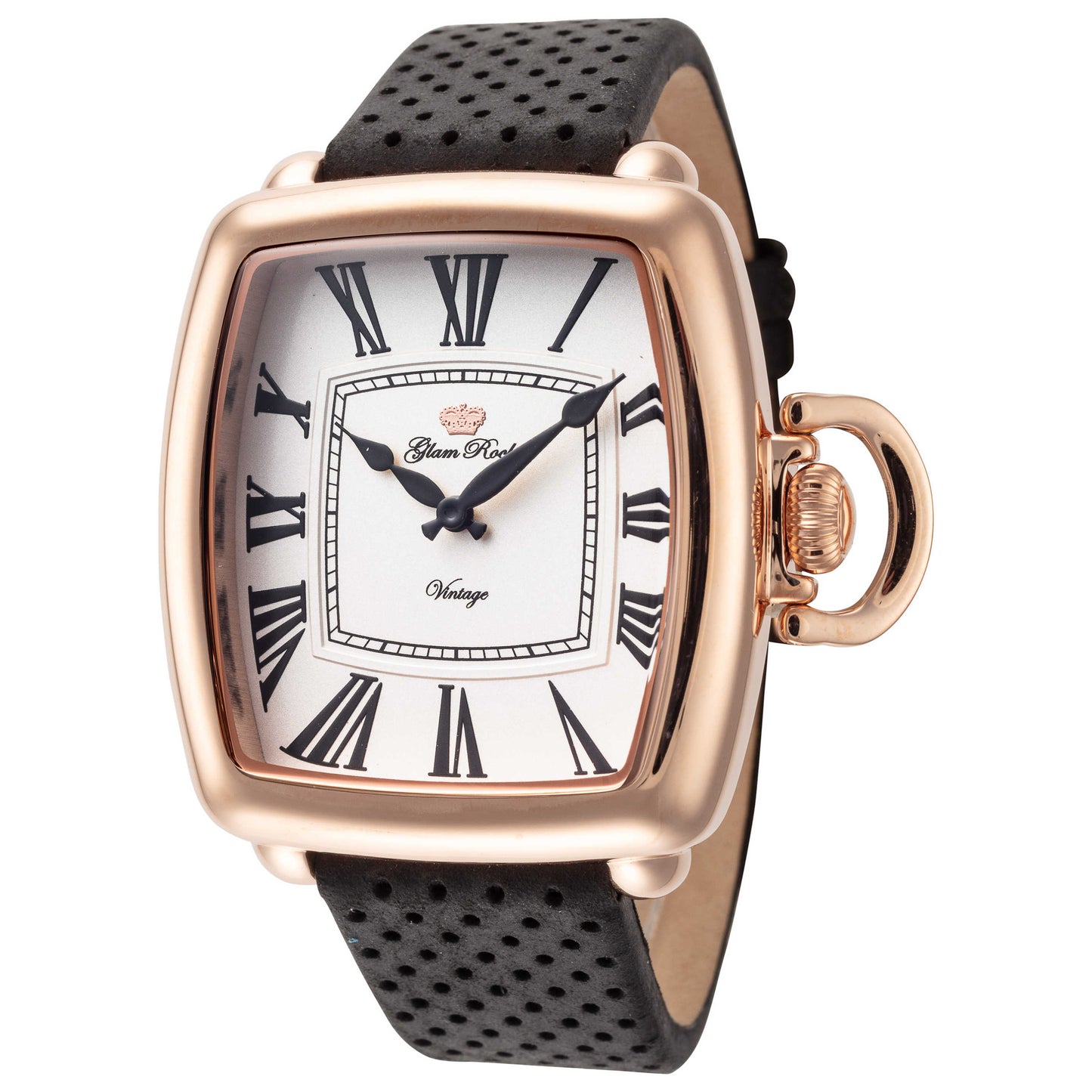 Front view of Glam Rock Vintage Conta Tempo Men's Quartz Watch GR-090-22