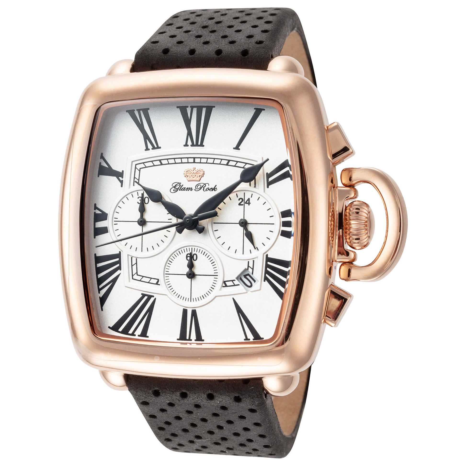 Front view of Glam Rock Vintage Conta Tempo Men's Quartz Watch GR-093-22