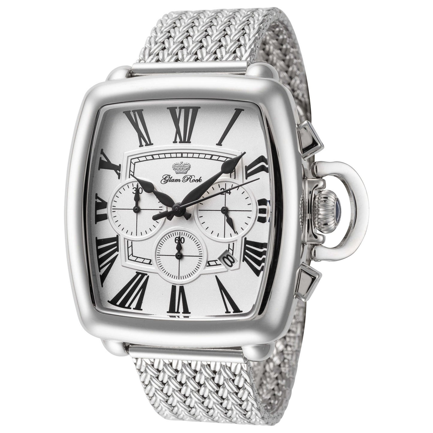 Front view of Glam Rock Vintage Conta Tempo Men's Quartz Watch GR-094-22