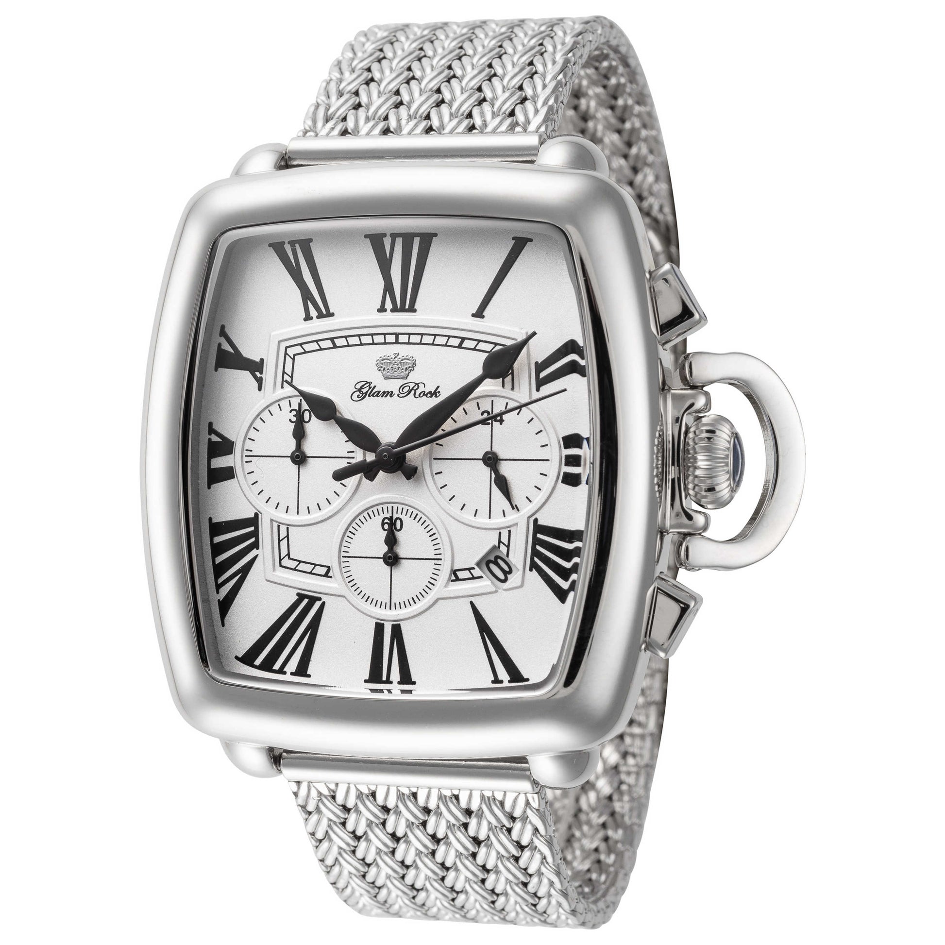 Front view of Glam Rock Vintage Conta Tempo Men's Quartz Watch GR-094-22