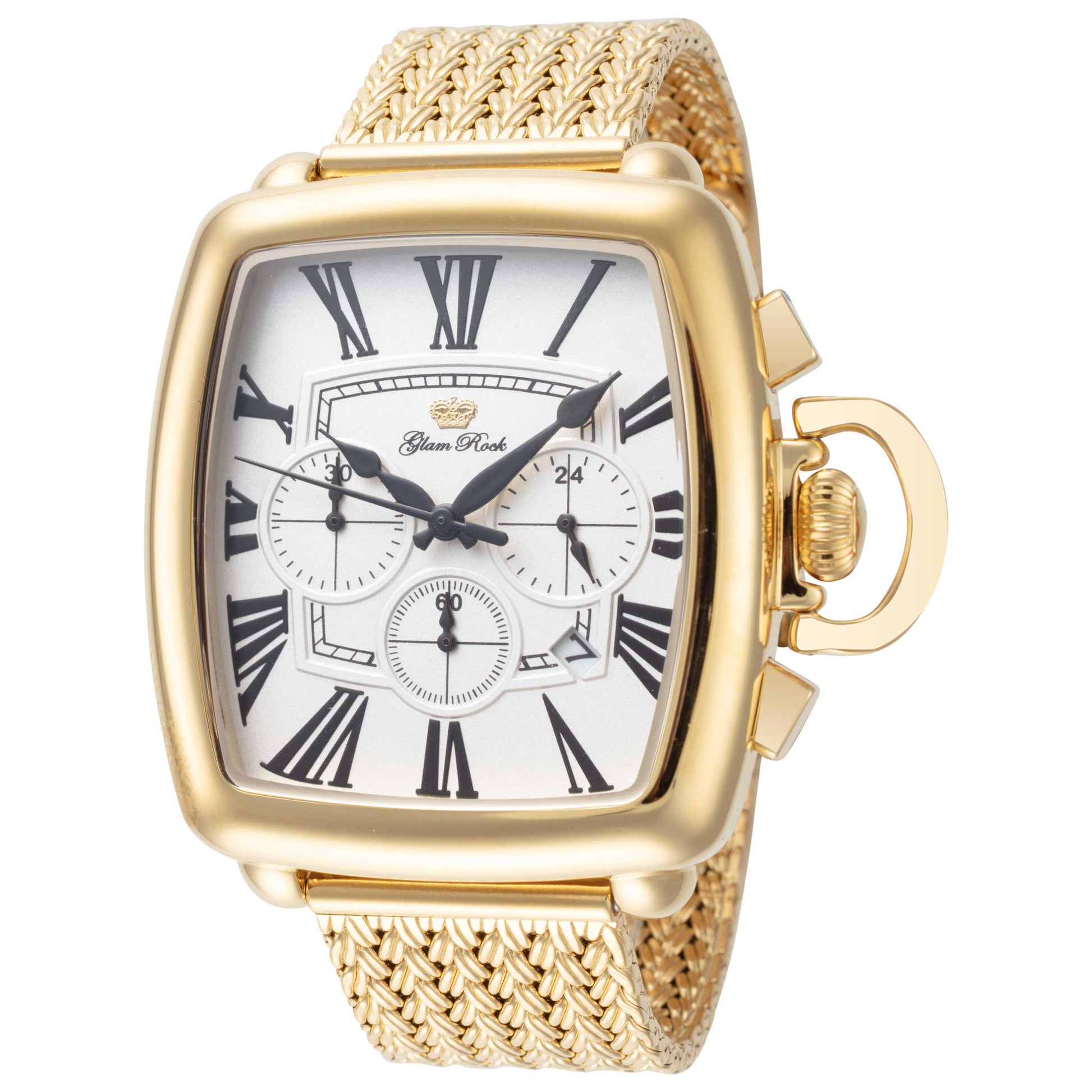 Front view of Glam Rock Vintage Conta Tempo Men's Quartz Watch GR-111-22