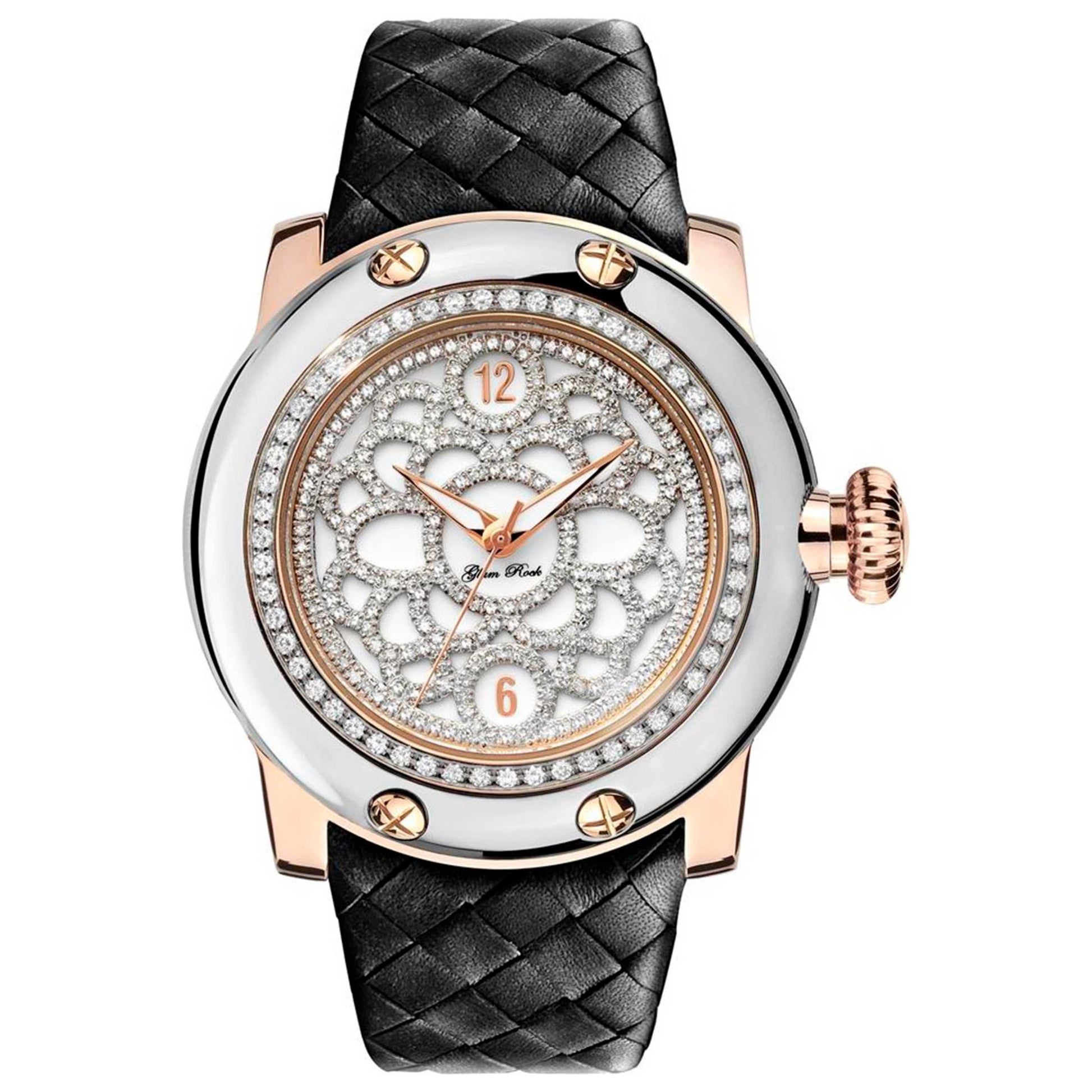 Front view of Glam Rock Miami Women's Quartz Watch GR10522D
