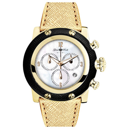 Front view of Glam Rock Miami Women's Quartz Watch GR11142YG