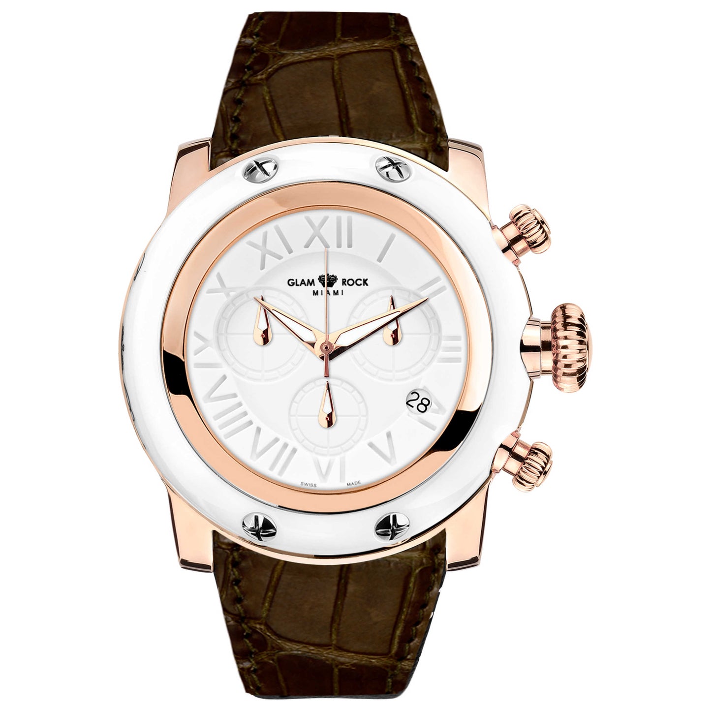 Front view of Glam Rock Miami Women's Quartz Watch GR11150ALL