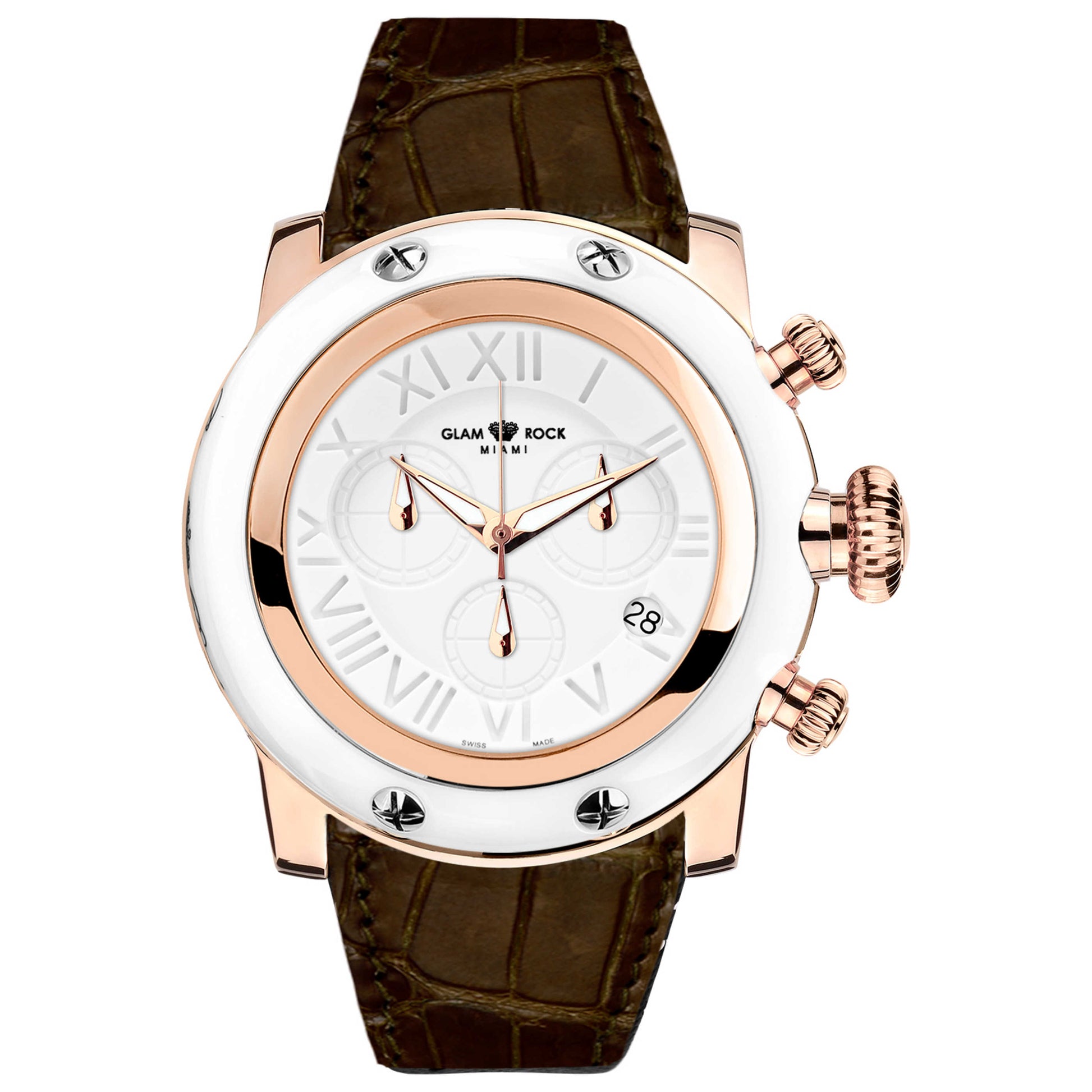 Front view of Glam Rock Miami Women's Quartz Watch GR11150ALL