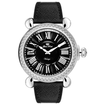 Front view of Glam Rock Vintage Unisex Quartz Watch GR28043DS