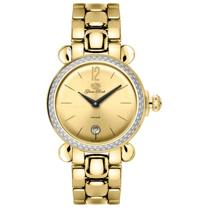 Front view of Glam Rock Vintage Women's Quartz Watch GR28053DS