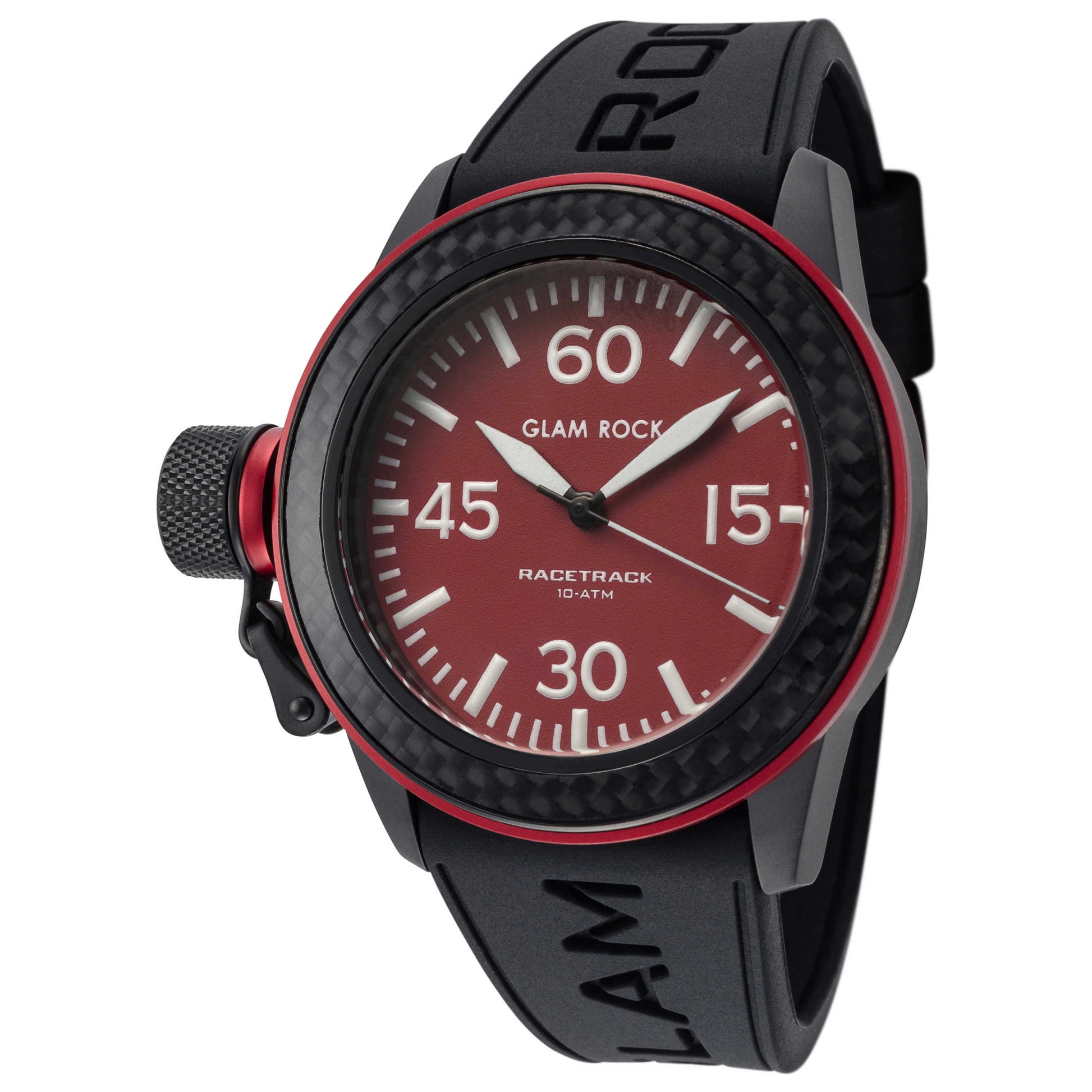 Front view of Glam Rock Racetrack Women's Quartz Watch GR29003F