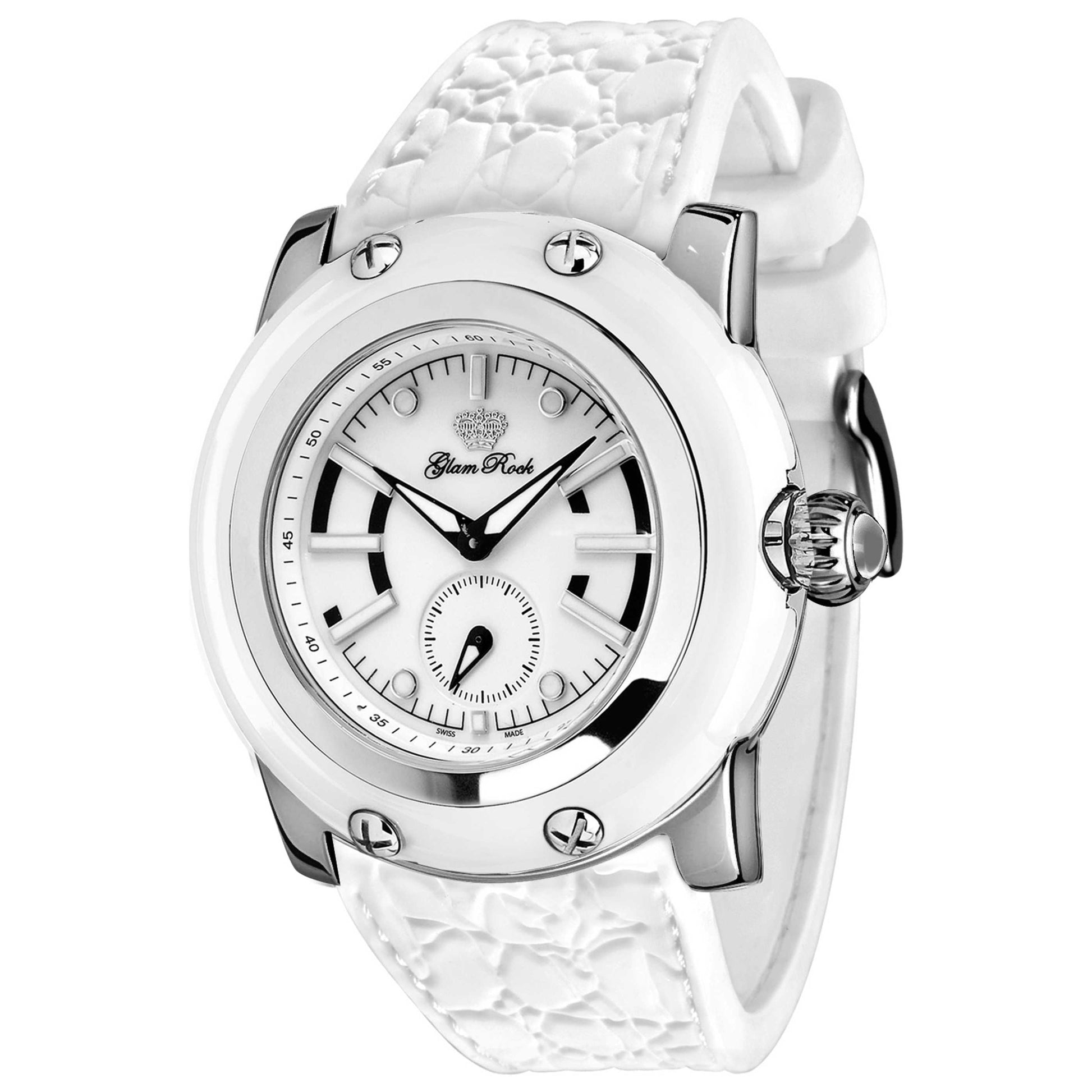 Front view of Glam Rock Cruise Line Women's Quartz Watch GR30006CER-WH