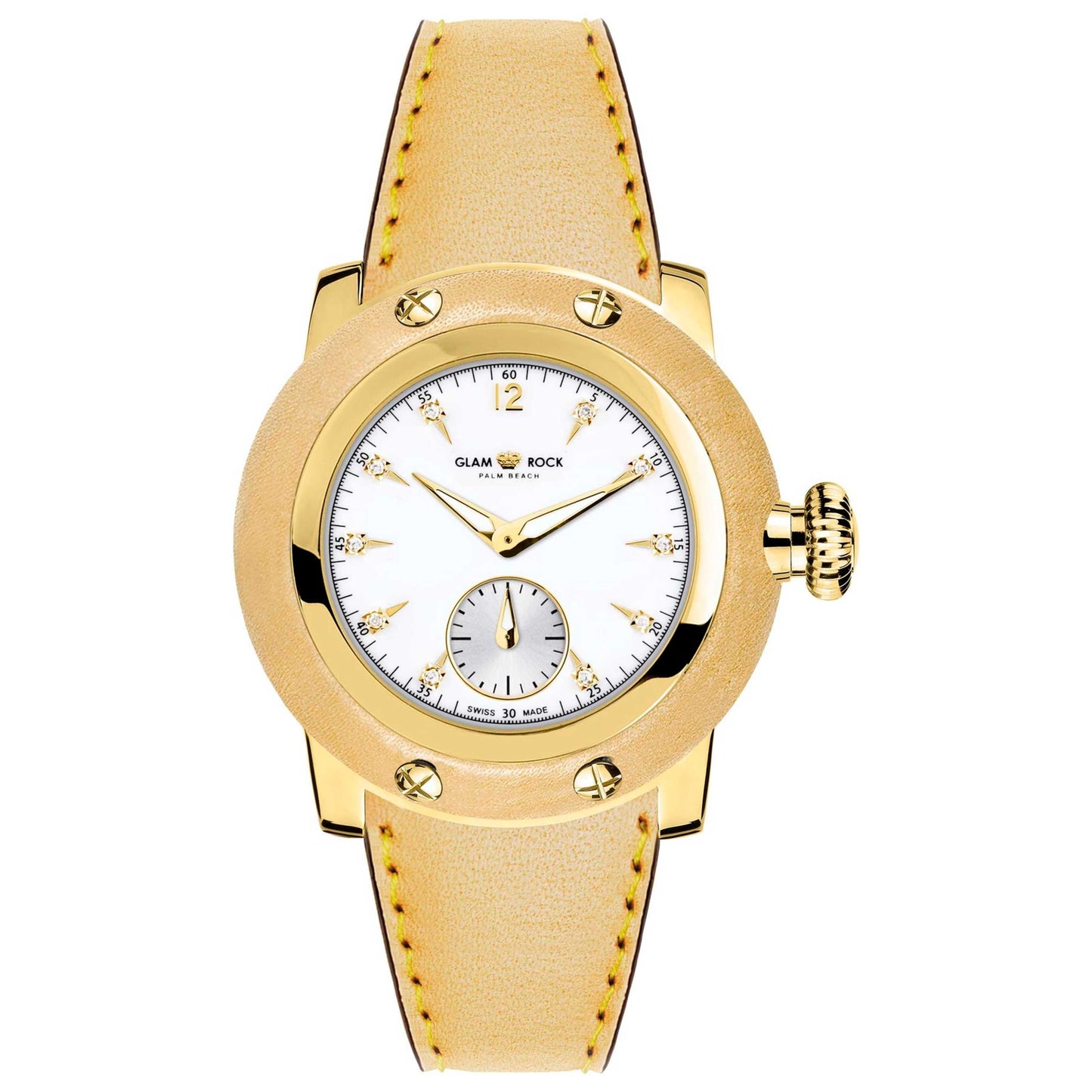 Front view of Glam Rock Palm Beach Women's Quartz Watch GR40036