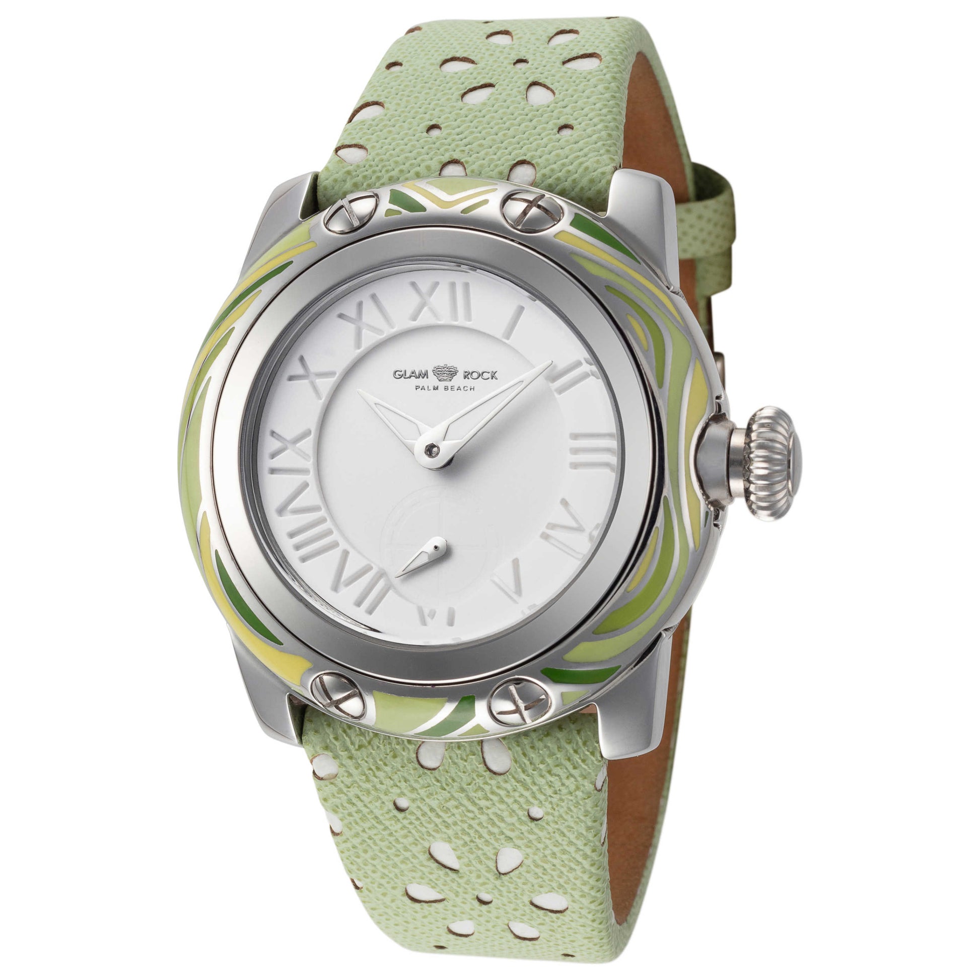 Front view of Glam Rock Palm Beach Women's Quartz Watch GR40421SMALTO